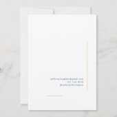 Faire-part Graduation vétérinaire Aggie Blue Gold (Dos)