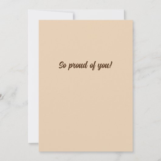 Faire-part Graduation vintage, félicitations (Dos)