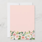 Faire-part Gradué 2025 Blush Rose Floral Girl Graduation (Dos)