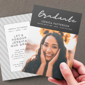 Faire-part Gradué Premium Script - Gradué modifiable