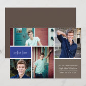 Faire-part graduée de bloc de couleur (Devant / Derrière)