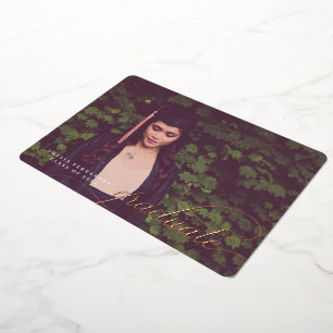 Faire-part graduée standard simple de script Foil