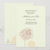 Faire-part Graines Dispersées Annonce de Grossesse (Devant / Derrière)