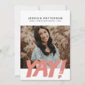 Faire-part Grand YAY Graduate (Devant)