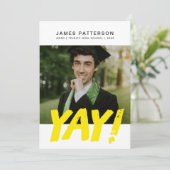 Faire-part Grand YAY Graduate (Debout devant)