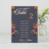 Faire-part Graphique de sièges de table individuels gothiques (Debout devant)