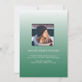 Faire-part Gras GRAD 2023 Superposition Green Graduation (Dos)