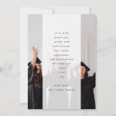 Faire-part Gras Jaune Or Foil Moderne GRAD Photo (Dos)