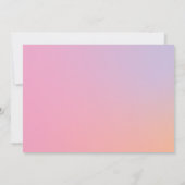 Faire-part Gras Pink & Orange Graduation Photo (Dos)