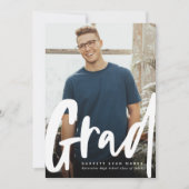 Faire-part Gras tendance grad moderne graduation de photo ver (Devant)