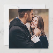 Faire-part Gras Violet & Blush Photo Wedding Enregistrer la d (Dos)