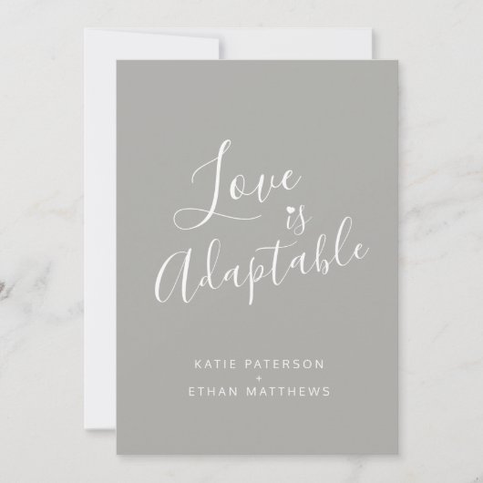 Faire-part Gray love est adaptable changement streaming maria (Devant)