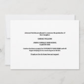 Faire-part Green Choir Photo Lycée Graduation (Dos)