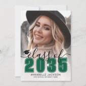 Faire-part Green Graduate Photo Graduation (Devant)