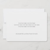 Faire-part Green Nous avons lié le noeud ! Mariage photo Elop (Dos)