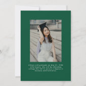 Faire-part Green Onwards et Upwards 2 Diplôme photo (Dos)