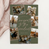 Faire-part Green & Pink Photo Collage Graduation