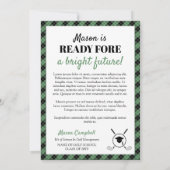 Faire-part Green Ready Fore Bright Future Golf Graduation (Dos)