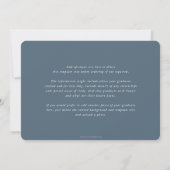 Faire-part Gris Bleu + Luminaire Blanc Galles Laurel Wreath P (Dos)
