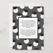 Faire-part Gris de sport pour les diplômes de voll (Dos)