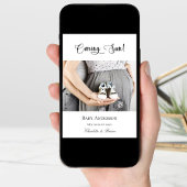 Faire-part Grossesse bientôt enceinte photo bébé