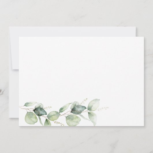 Faire-part Grossesse botanique Eucalyptus (Dos)