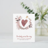 Faire-part Grossesse de la couronne cardiaque (Debout devant)