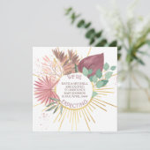 Faire-part Grossesse de la pampa et de l'eucalyptus (Debout devant)