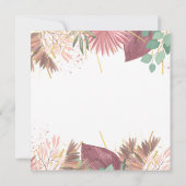 Faire-part Grossesse de la pampa et de l'eucalyptus (Dos)