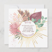 Faire-part Grossesse de la pampa et de l'eucalyptus (Devant)