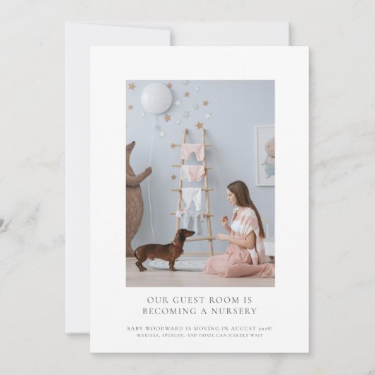 Faire-part Grossesse de la photo attendue (Devant)