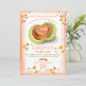 Faire-part Grossesse de l'eau du coeur de la petite châtaigne (Debout devant)