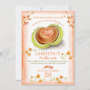 Faire-part Grossesse de l'eau du coeur de la petite châtaigne