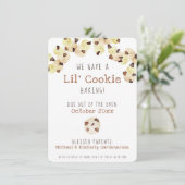 Faire-part Grossesse du biscuit aquarelle (Debout devant)