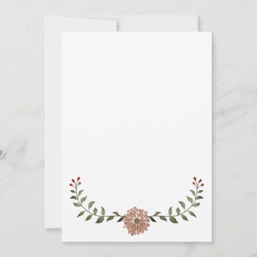 Faire-part Grossesse du chat à l'aquarelle (Dos)