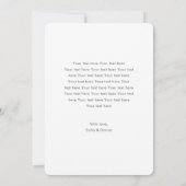 Faire-part Grossesse mignonne avec photo personnalisée (Dos)