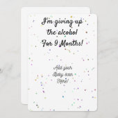 Faire-part Grossesse personnalisée (Devant / Derrière)