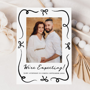 Faire-part Grossesse photo 2 - Vaches noires dessinées à la m