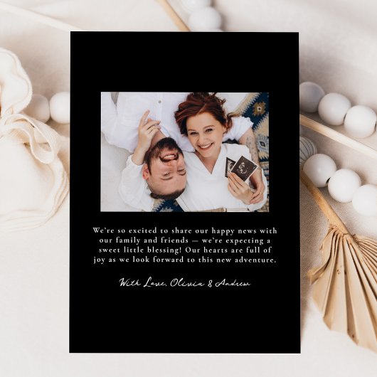 Faire-part Grossesse photo 2 - Vaches noires dessinées à la m