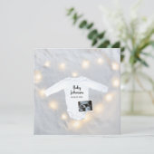 Faire-part Grossesse photo de Sonogramme simple d'hiver (Debout devant)