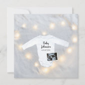 Faire-part Grossesse photo de Sonogramme simple d'hiver (Devant)