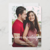 Faire-part Grossesse photo personnalisée (Devant)