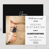 Faire-part Grossesse sociale minimaliste amusante (Devant / Derrière)