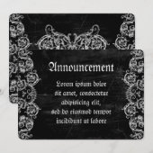 Faire-part Grotesquerie Heart (Devant / Derrière)