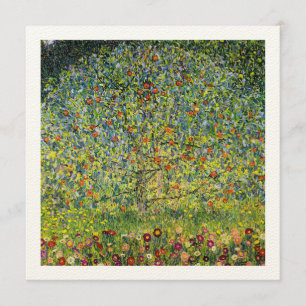 Faire-part Gustav Klimt peinture art nouveau L'arbre Apple