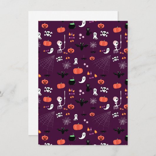 Faire-part Halloween (Devant / Derrière)