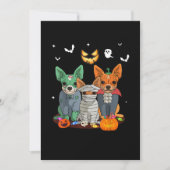 Faire-part Halloween Chihuahua Chien sorcier mignon cadeau Da (Devant)
