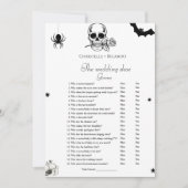 Faire-part Halloween jeu de chaussures Mariage jeu de bachelo (Devant)