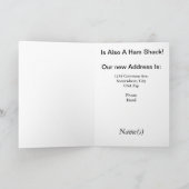 Faire-part Ham Radio New Address Notification Card (Intérieur)