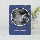 Faire-part Hanoukka Pregnancy Ultrasound (Debout devant)